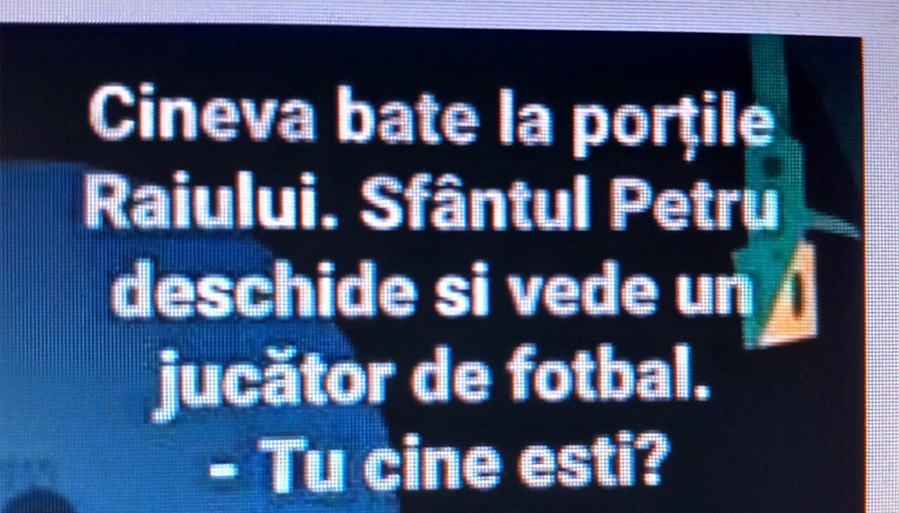 BANCUL ZILEI | Sfântul Petru și fotbalistul din naționala României