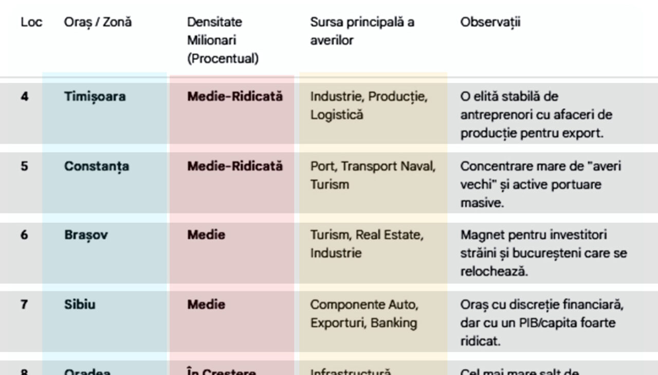 TOP 10 | Cele mai bogate orașe din România pe final de 2025. Pe primul loc nu e nici București, nici Cluj-Napoca