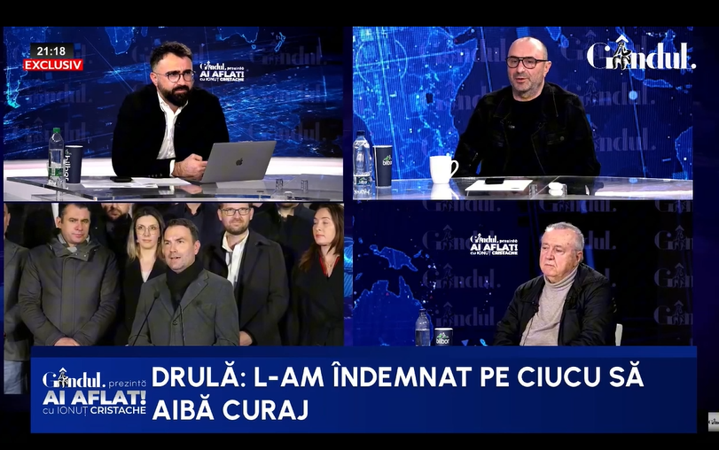Marius Tucă: Ciucu, întâiul userist al PNL-ului, a fost votat de 5% din populația Bucureștiului