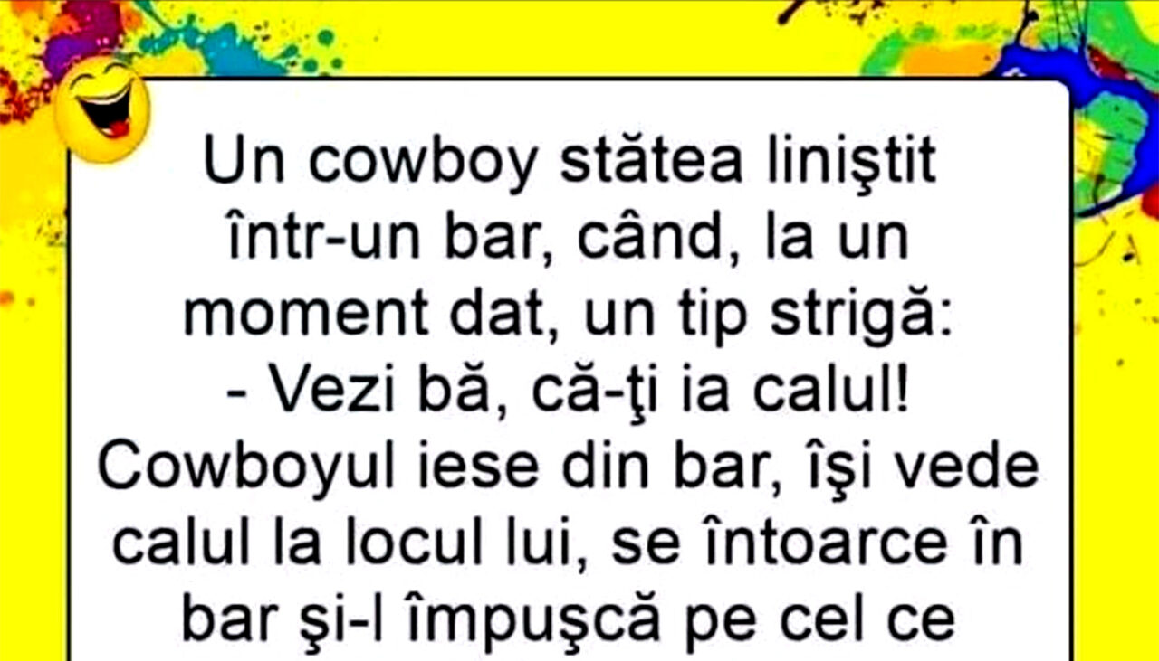 BANCUL ZILEI | Cowboyul, calul și barmanul
