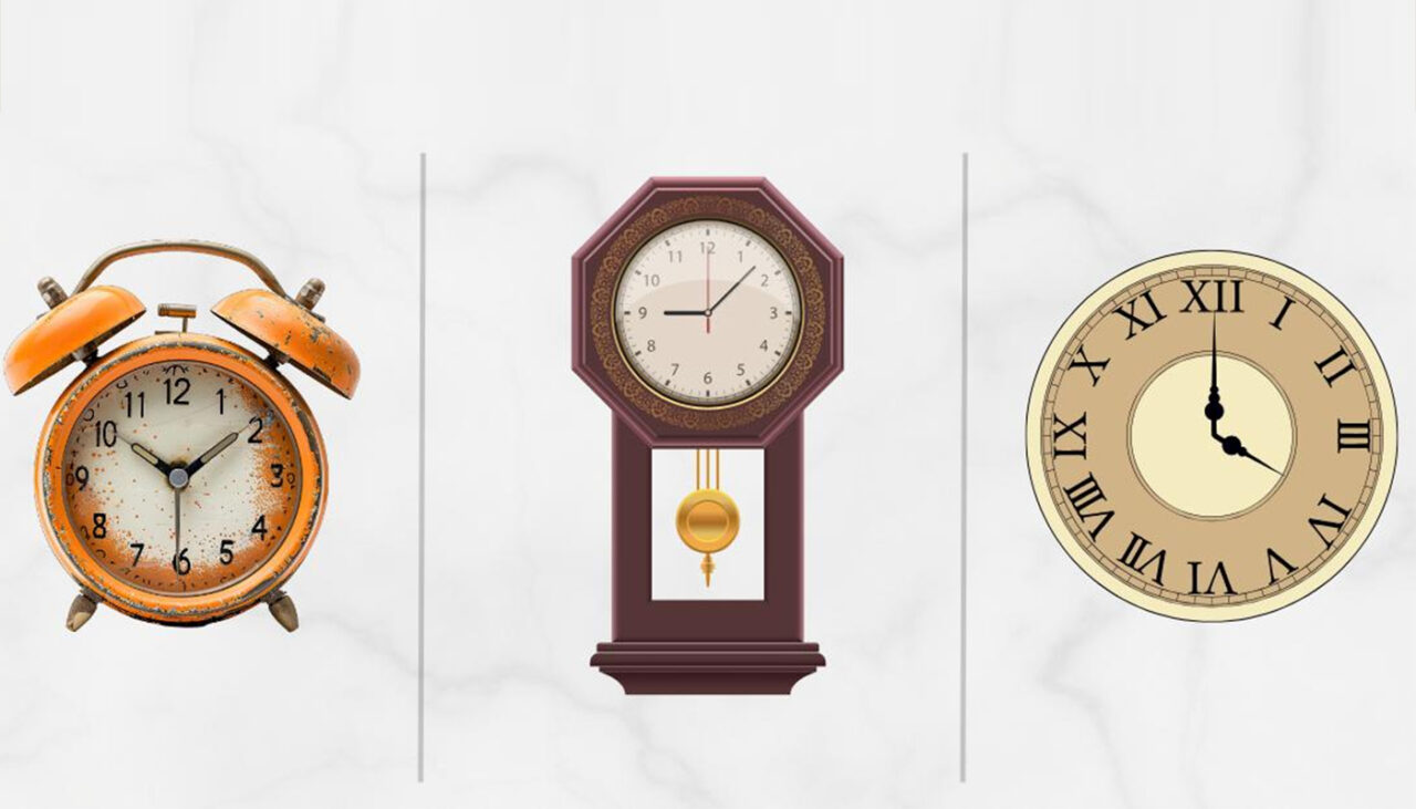 Test de personalitate | Alege un ceas dintre cele 3 din imagine! Răspunsul îți va spune cât de organizat ești, de fapt