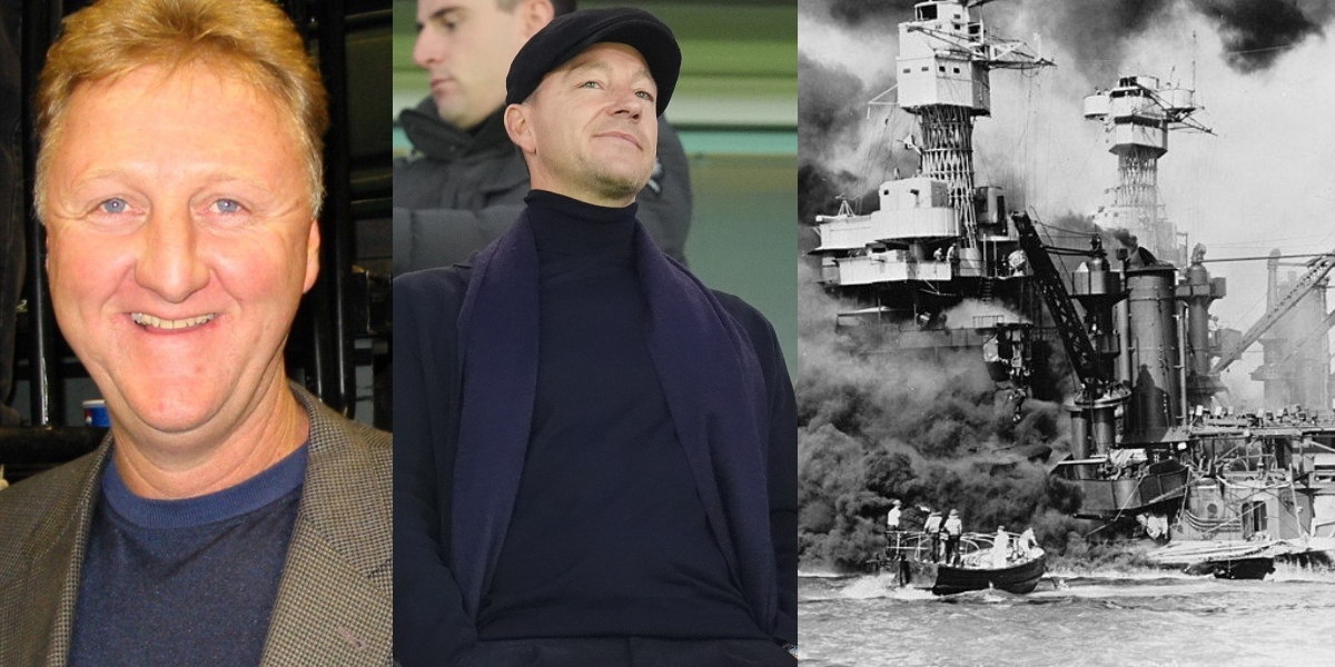 7 Decembrie, calendarul zilei: Larry Bird împlinește 69 de ani, John Terry 45. Ziua Pearl Harbour