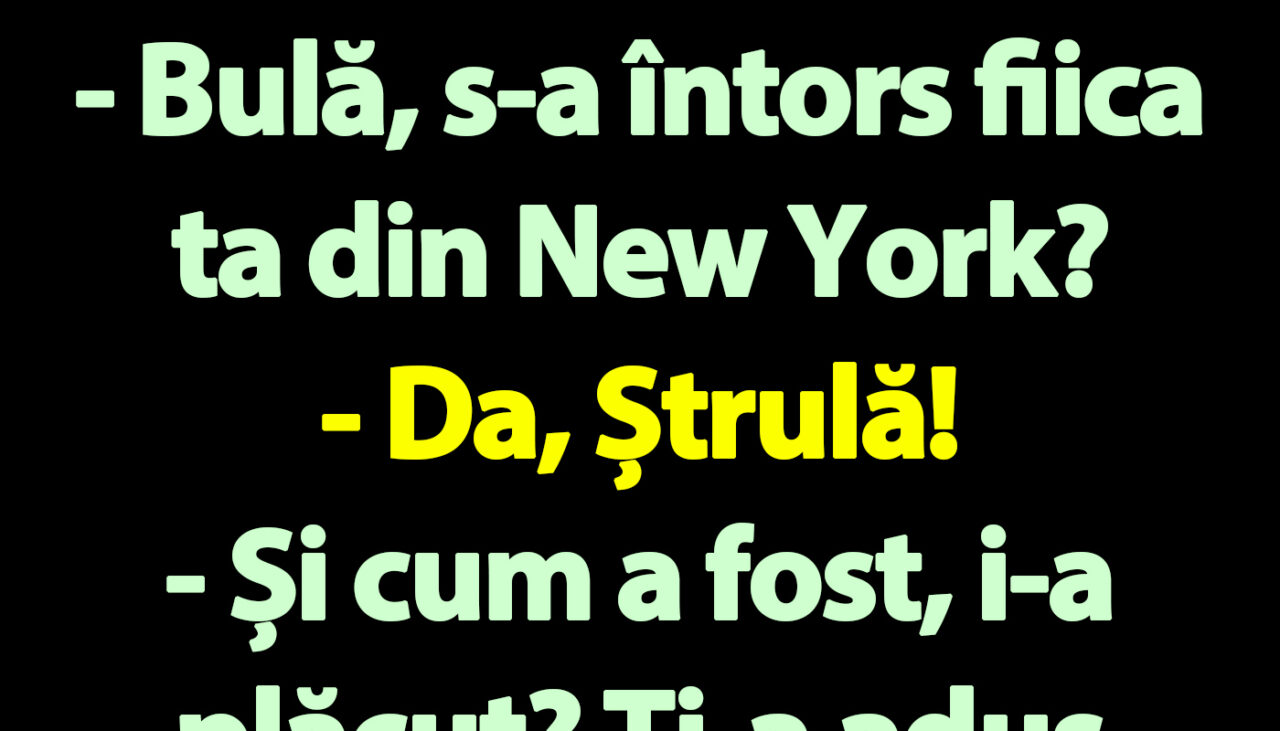 Banc | Fiica lui Bulă din New York