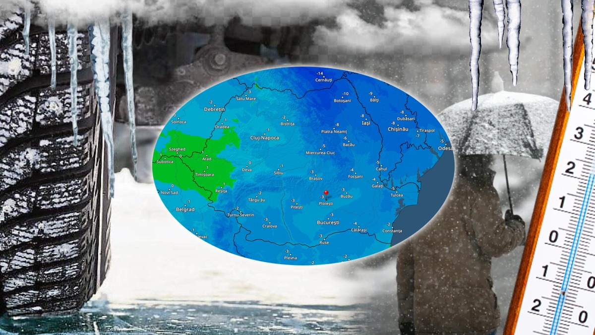 Avertisment de la meteorologi, polei și ghețuș înainte de Crăciun. ANM, pentru Gândul: „Și vântul va avea unele intensificări”