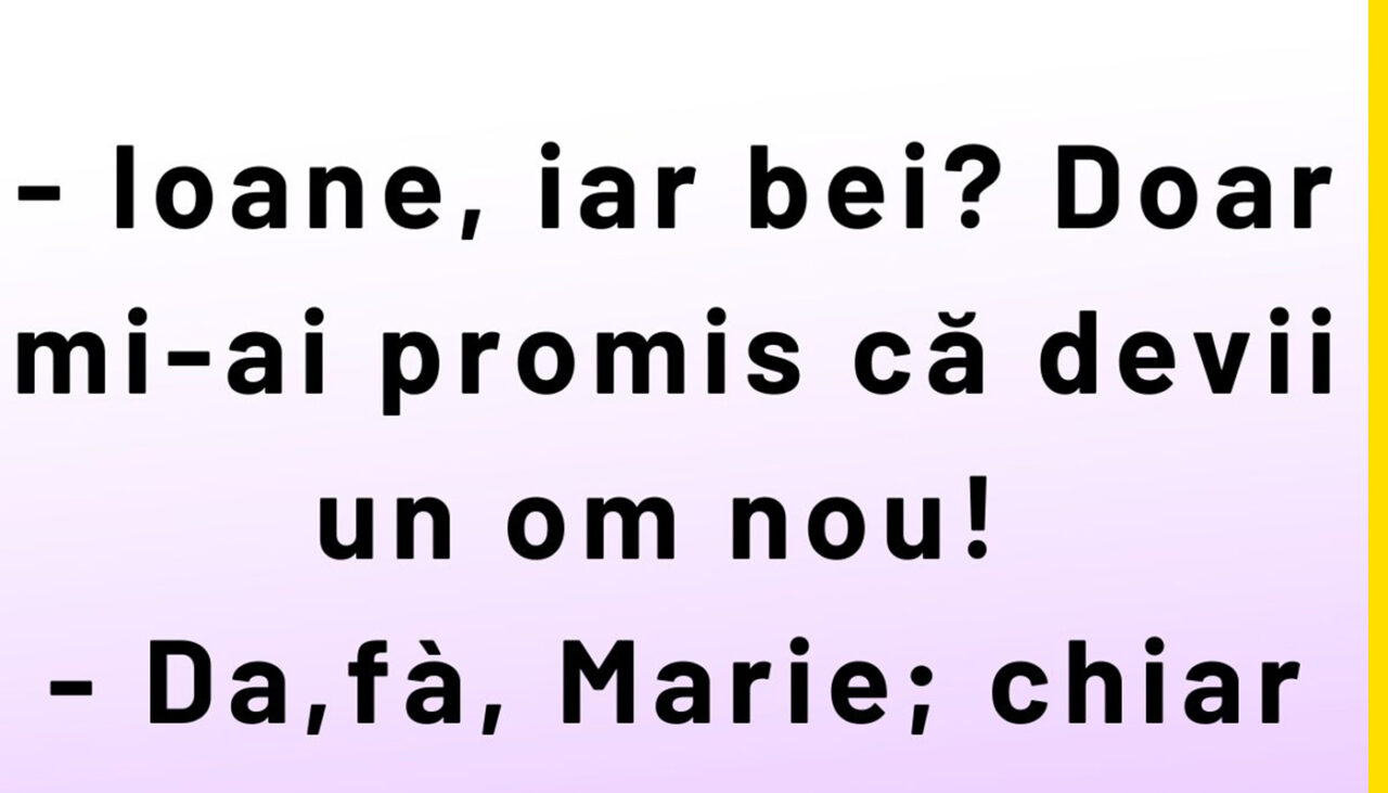 Bancul de vineri | Ion și băutura