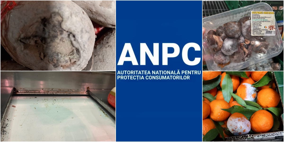 Zeci de supermarketuri amendate de ANPC în prag de Sărbători. Produse expirate, mizerie și diferențe de gramaj