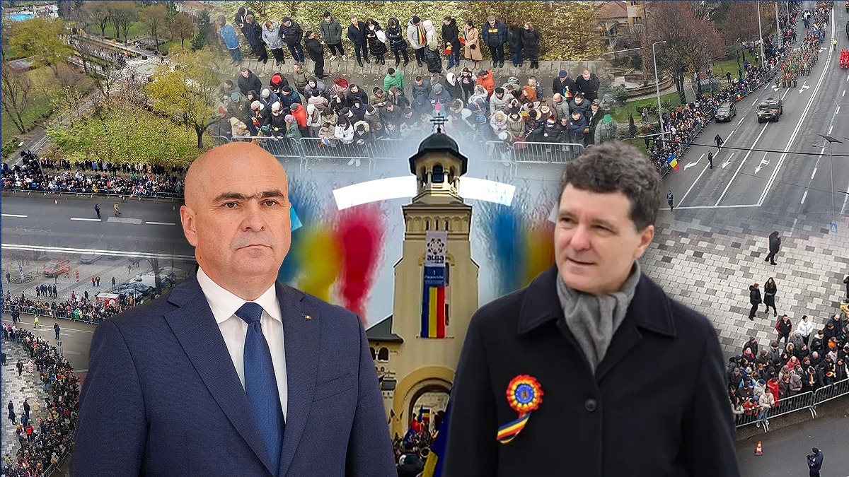 Bolojan, primit cu huiduieli la Alba Iulia. Strigătele oamenilor au acoperit imnul. Nicușor Dan, huiduit în lipsă, la depunerea de coroane: “Rușine!”