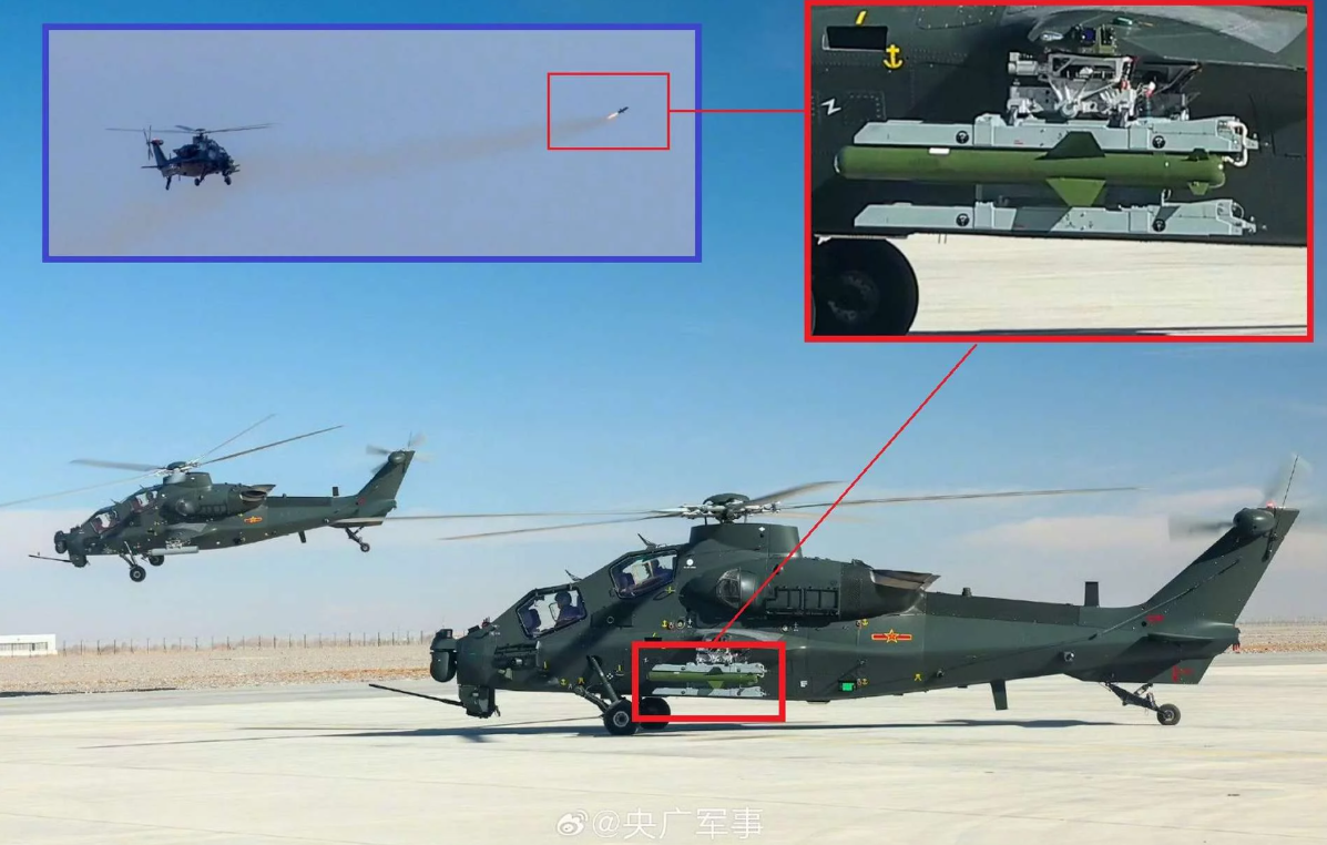 Z-10ME, principalul elicopter de atac al Chinei, „împerecheat” cu racheta de precizie CM-502KG. „Opțiuni de angajare cu rază mai lungă de acțiune, concurează cu soluțiile occidentale și rusești”