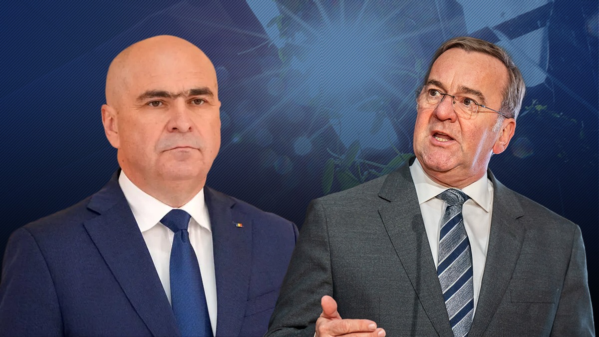Ministrul Apărării din Germania l-a lăsat cu ochii în soare pe premierul Ilie Bolojan