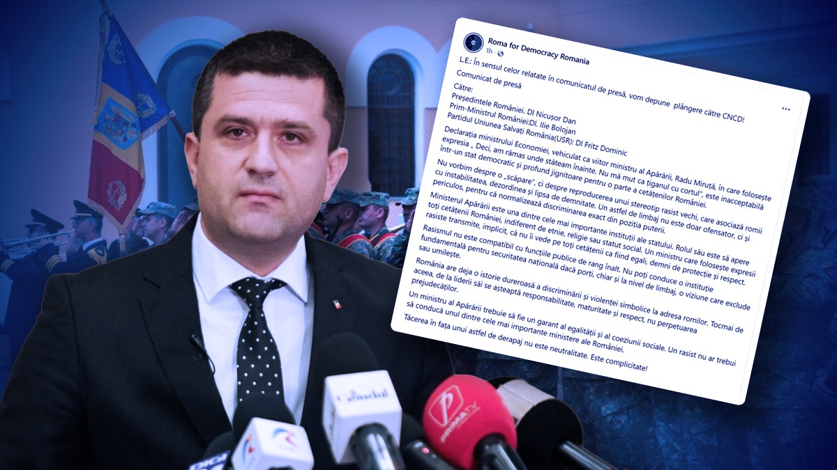 Un ONG care apără drepturile romilor din Europa îl acuză de rasism pe Radu Miruță: „Este inacceptabilă într-un stat democratic”