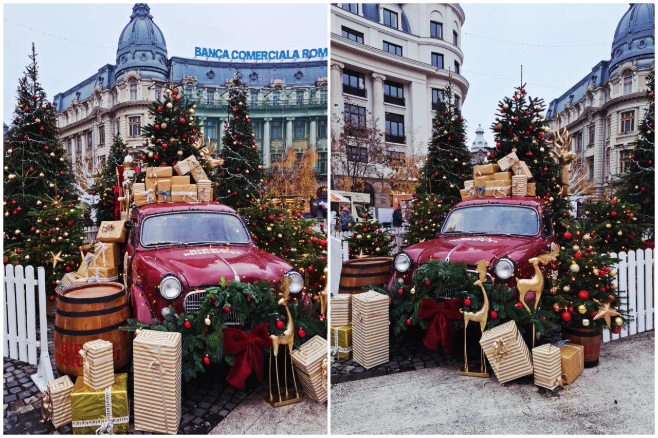 Prețurile la Târgul de Crăciun din Piața Universității. Un hot dog cu cartofi și sos cheddar sare de 50 de lei