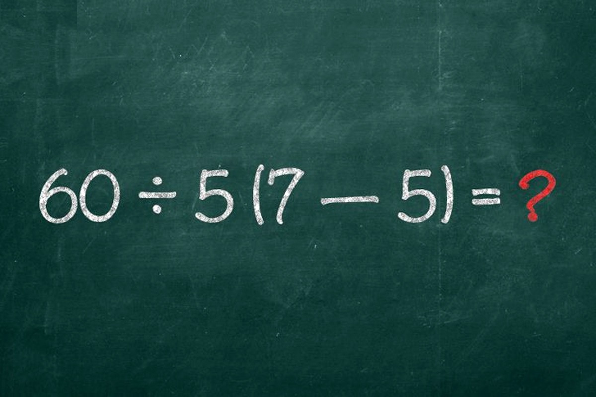 Test de Revelion pentru matematicieni | Calculați în minte 60 : 5(7-2) = ?