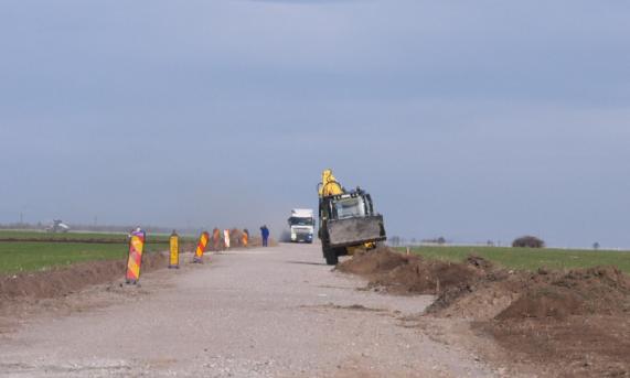 (P)Se lucrează la DJ 546C Potcoava–Perieți, iar proiectul este finanţat prin Programul Național de Investiții „Anghel Saligny”