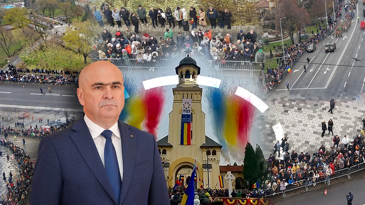 Premierul Ilie Bolojan, întâmpinat cu huiduieli la Alba Iulia. Strigătele oamenilor au acoperit imnul național
