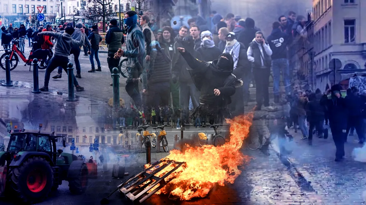 Fermierii francezi protestează în fața casei lui Macron din Le Touquet și consideră că amânarea unei decizii până în ianuarie nu este suficientă