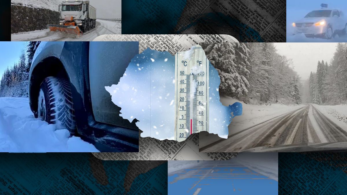 România îngheață. Țara s-a aflat sub asediul iernii în ultimele 48 de ore: risc de accidente și arbori doborâți în urma codului roșu de viscol