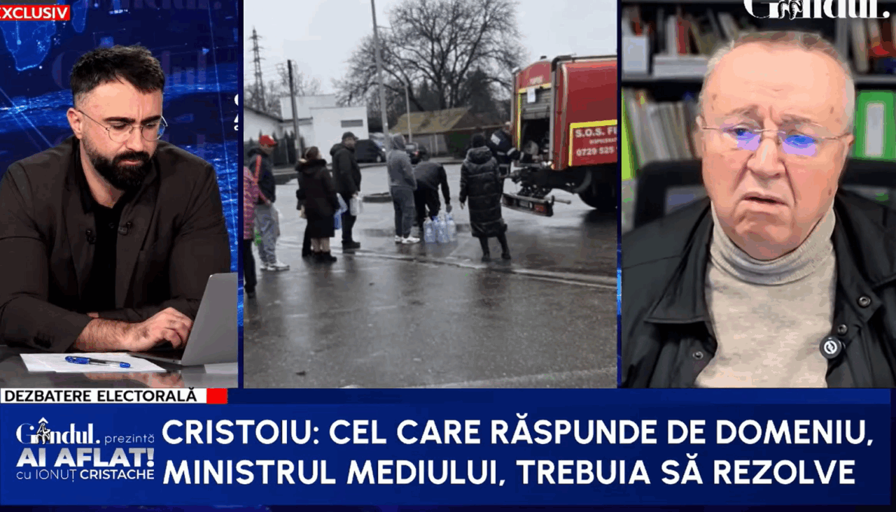 Premierul și ministrul Mediului, vinovați de criza apei. Cristoiu: „Este un caz tipic al regimurilor politice românești din ultima vreme”