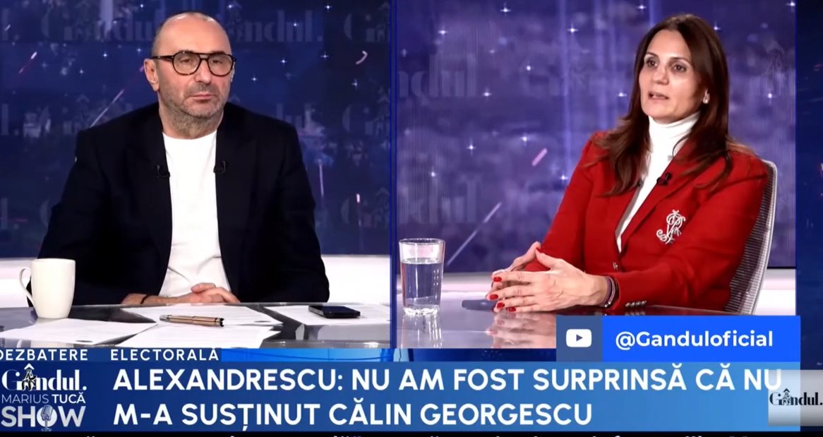 Anca Alexandrescu: „Domnul Drulă și domnul Nicușor Dan încalcă toate legile din România, inclusiv Constituția, făcând campanie direct”
