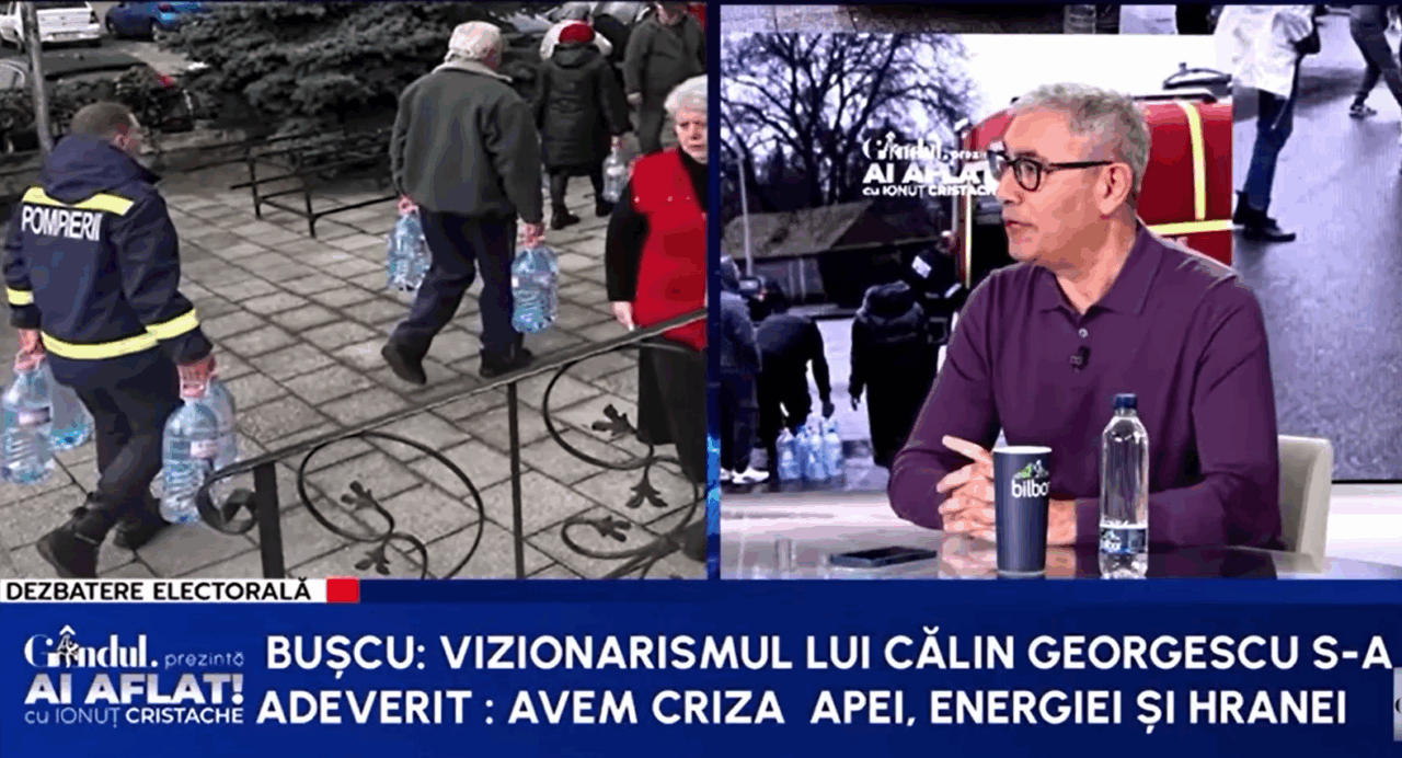 Doru Bușcu: Vizionarismul lui Călin Georgescu s-a adeverit/Avem criza apei, criza energiei și criza hranei