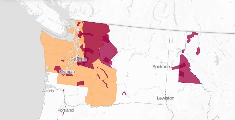 SUA se confruntă cu inundații istorice în statul Washington. 100.000 de oameni sunt evacuați în timp ce râurile ating niveluri record