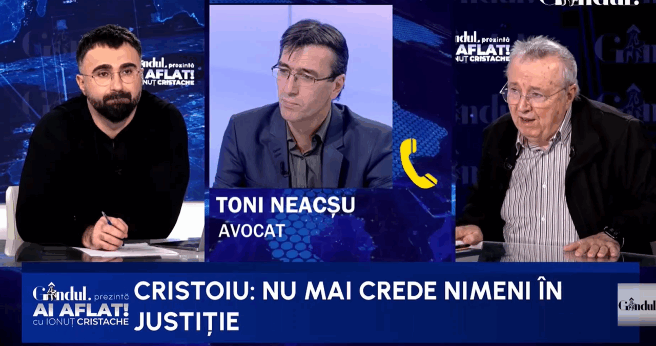 Pariul lui Cristoiu cu privire la deznodământul războiului din justiție. „În ianuarie nu va mai fi nimic, între timp uită”
