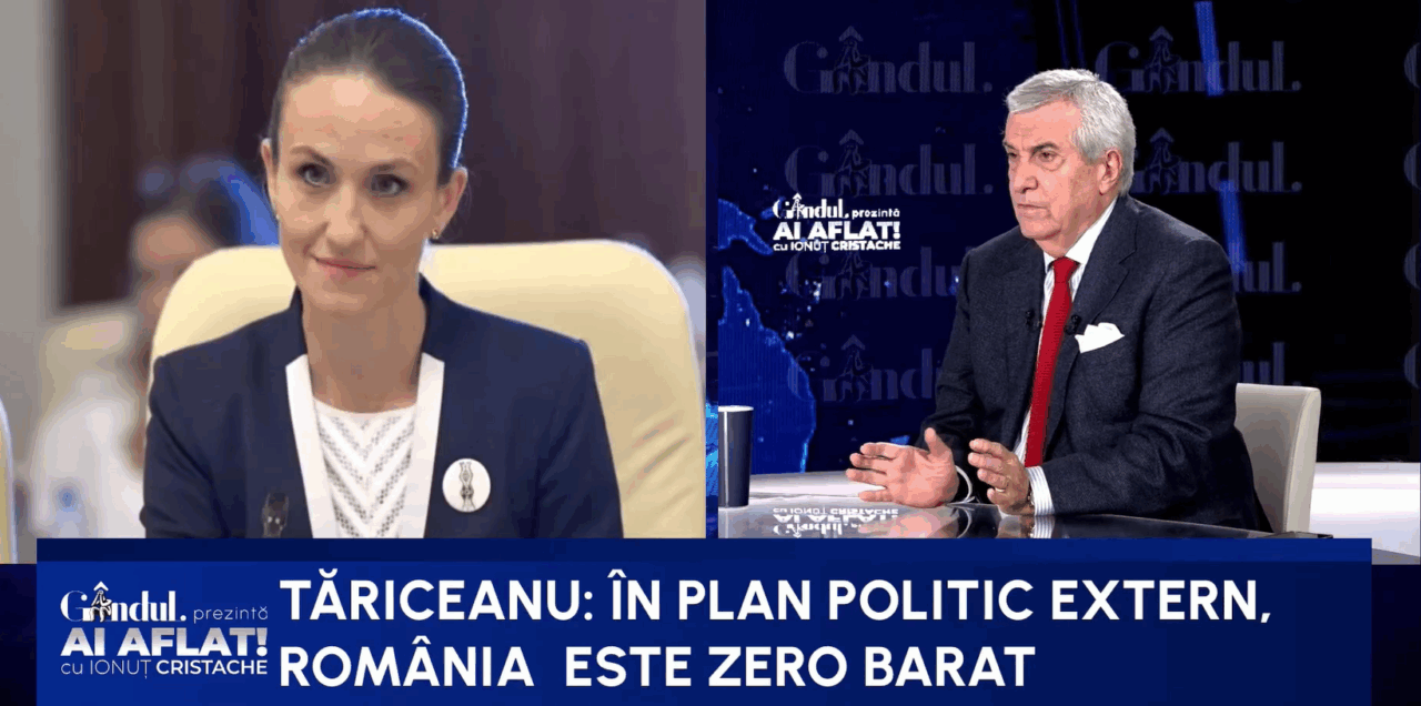 Tăriceanu pune un diagnostic dur politicii externe duse de Nicușor Dan și Bolojan: Este zero barat/România e ca o frunză-n vânt/ Și Guvernul este inactiv