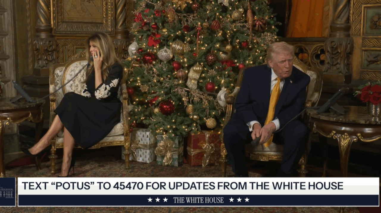 Donald Trump a vorbit la telefon cu copiii, în așteptarea lui Moș Crăciun: „Ce vreți să vă aducă Moșul?”