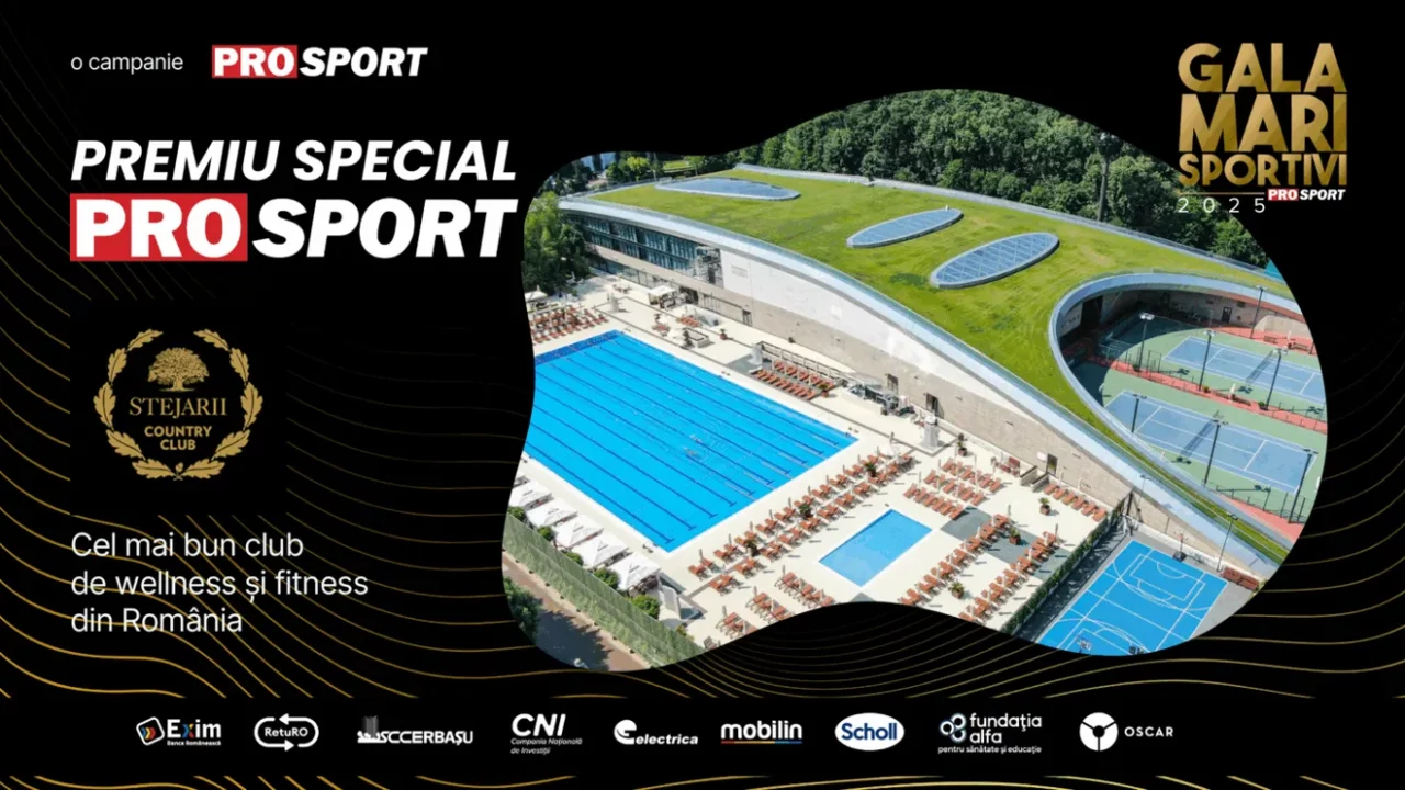 Gala Mari Sportivi Prosport 2025 | Premiu special pentru Stejarii Universe Wellness & Community, proiectul spectaculos al omului de afaceri Ion Țiriac