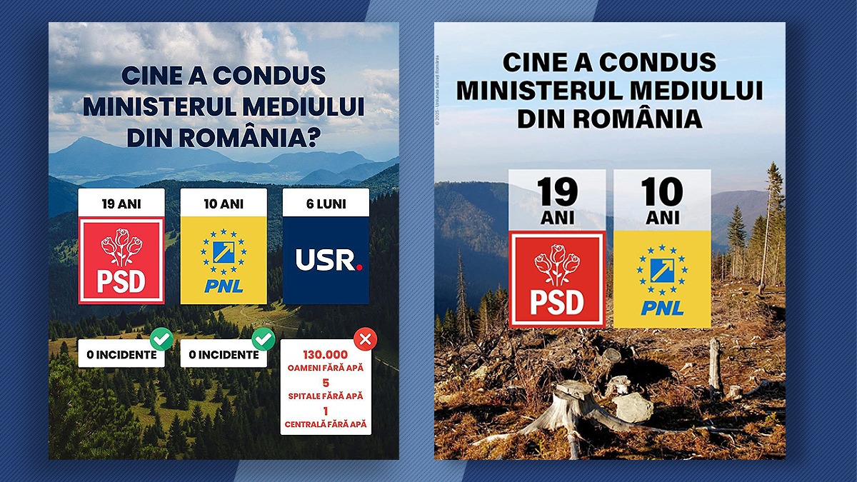 Criza Apei naște Războiul de pe Facebook. Acuzat de USR că e principalul vinovat pentru problemele de mediu din România, PSD ripostează