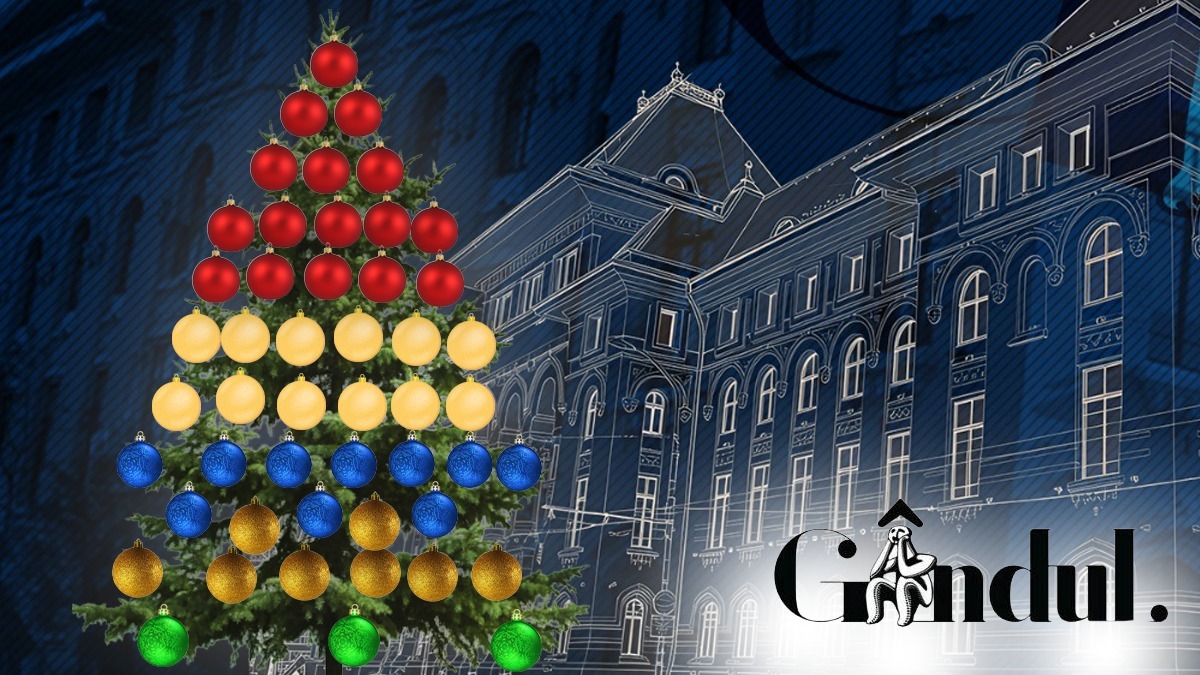 Se împodobește bradul la Primăria Capitalei. Câte globuri roșii, aurii, galbene, albastre sau verzi sunt la ultima numărătoare