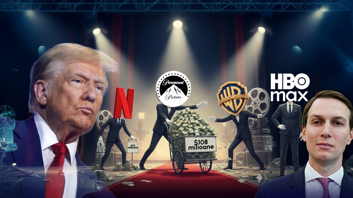 Ginerele lui Donald Trump se află în spatele încercării Paramount de a cumpăra studiourile Warner Bros. Kushner trece de la Gaza și Ucraina, la cinematografie