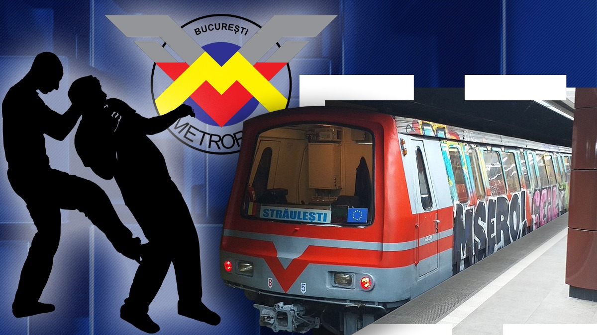 Motivul pentru care un mecanic de la Metrorex a fost bătut de un bărbat agresiv pe Magistrala 4, la Străulești. „I-a umflat ochiul, după ce a sărit în apărarea unei femei”