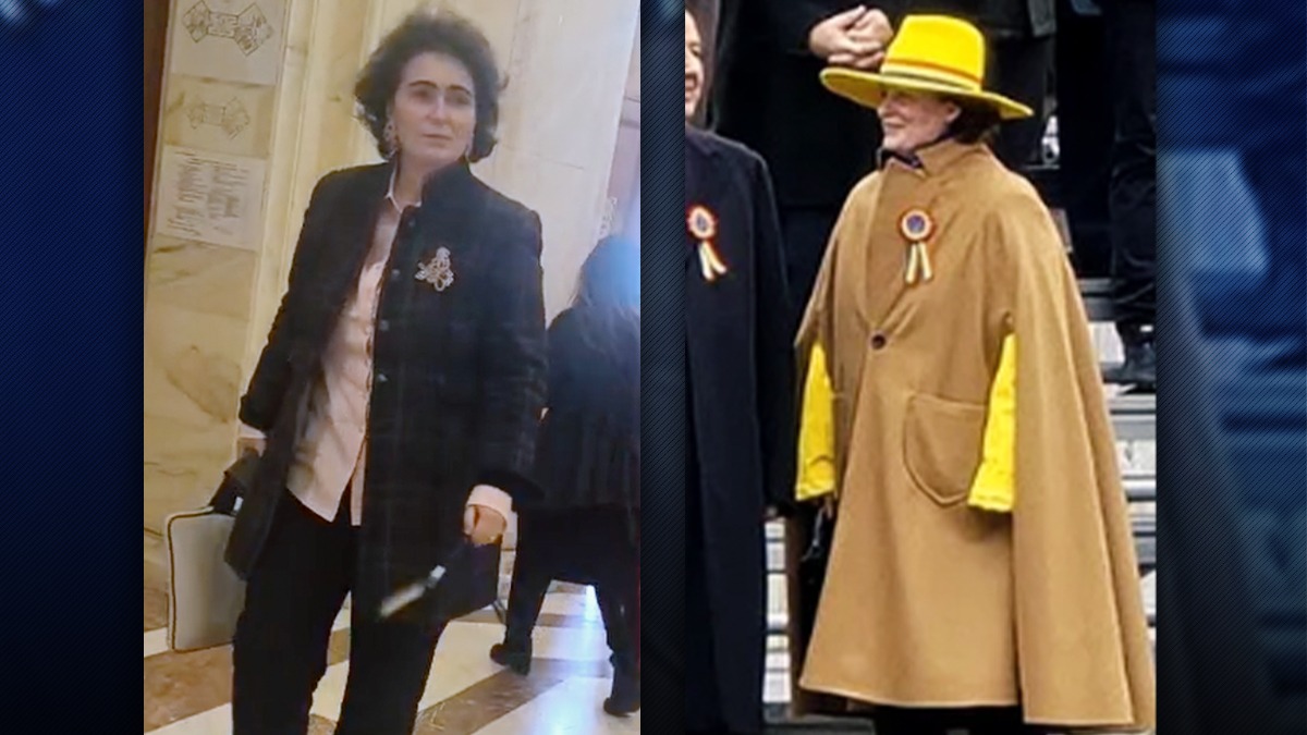 O nouă apariție a judecătoarei Iulia Scântei. De la celebra pălărie galbenă, a trecut la un alt accesoriu, de data aceasta purtat la piept