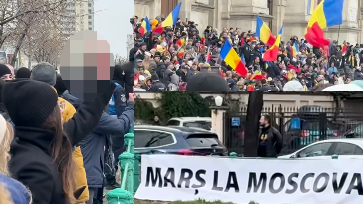 Instigatorul de la Alba Iulia a „recidivat” A arborat un mesaj peste râul Dâmbovița, în fața Curții de Apel. Puțin a lipsit ca fanii lui Georgescu să se arunce în apă, enervați de mesaj