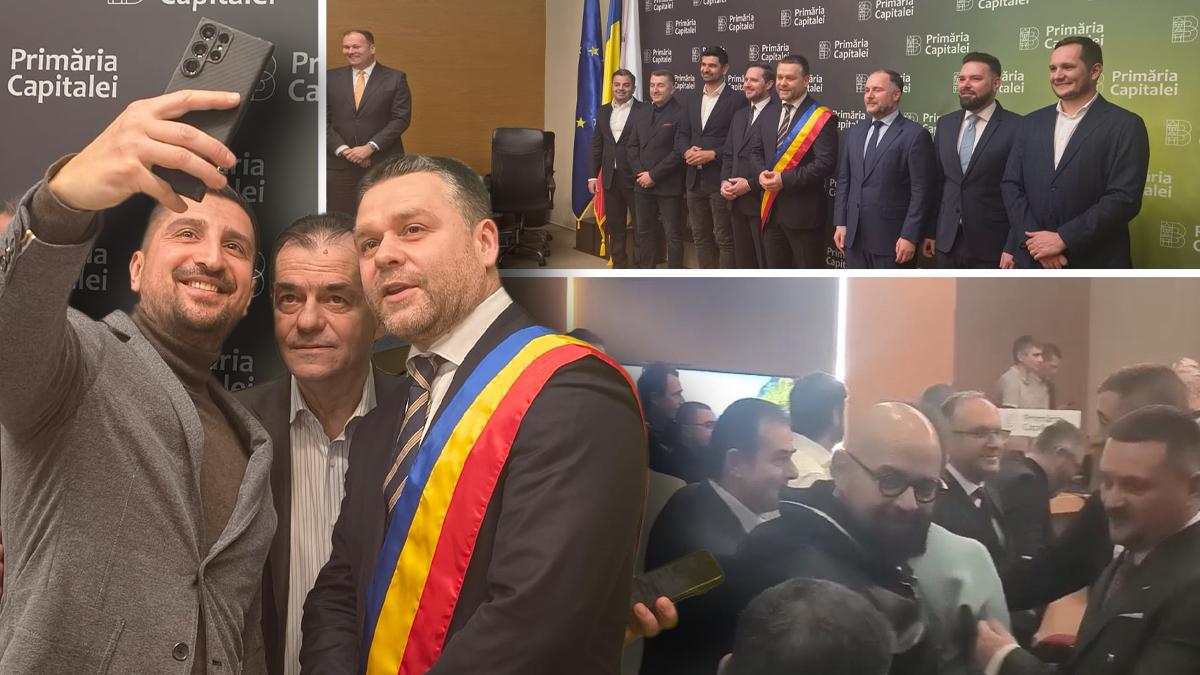 Varietate de politicieni la depunerea jurământului noului primar al Capitalei, Ciprian Ciucu
