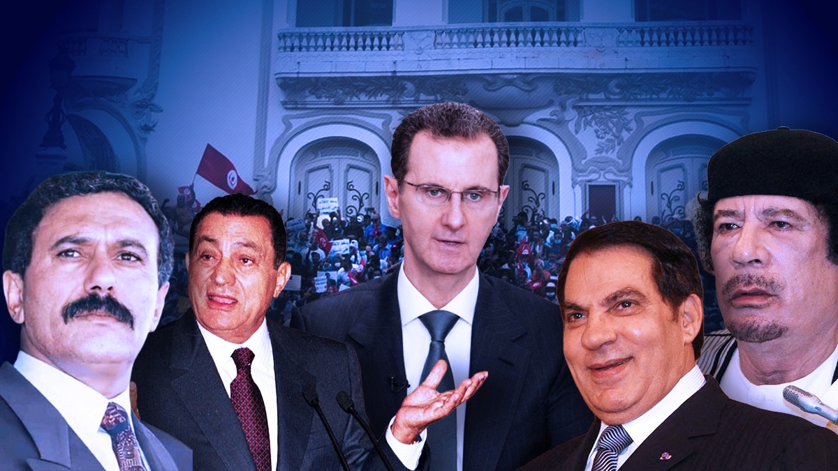 Președinții răsturnați de Primăvara Arabă, unde sunt ei acum? Au trecut 15 ani de când un tânăr văzător tunisian, a cărui căruță a fost confiscată de poliție, a „aprins” lumea arabă