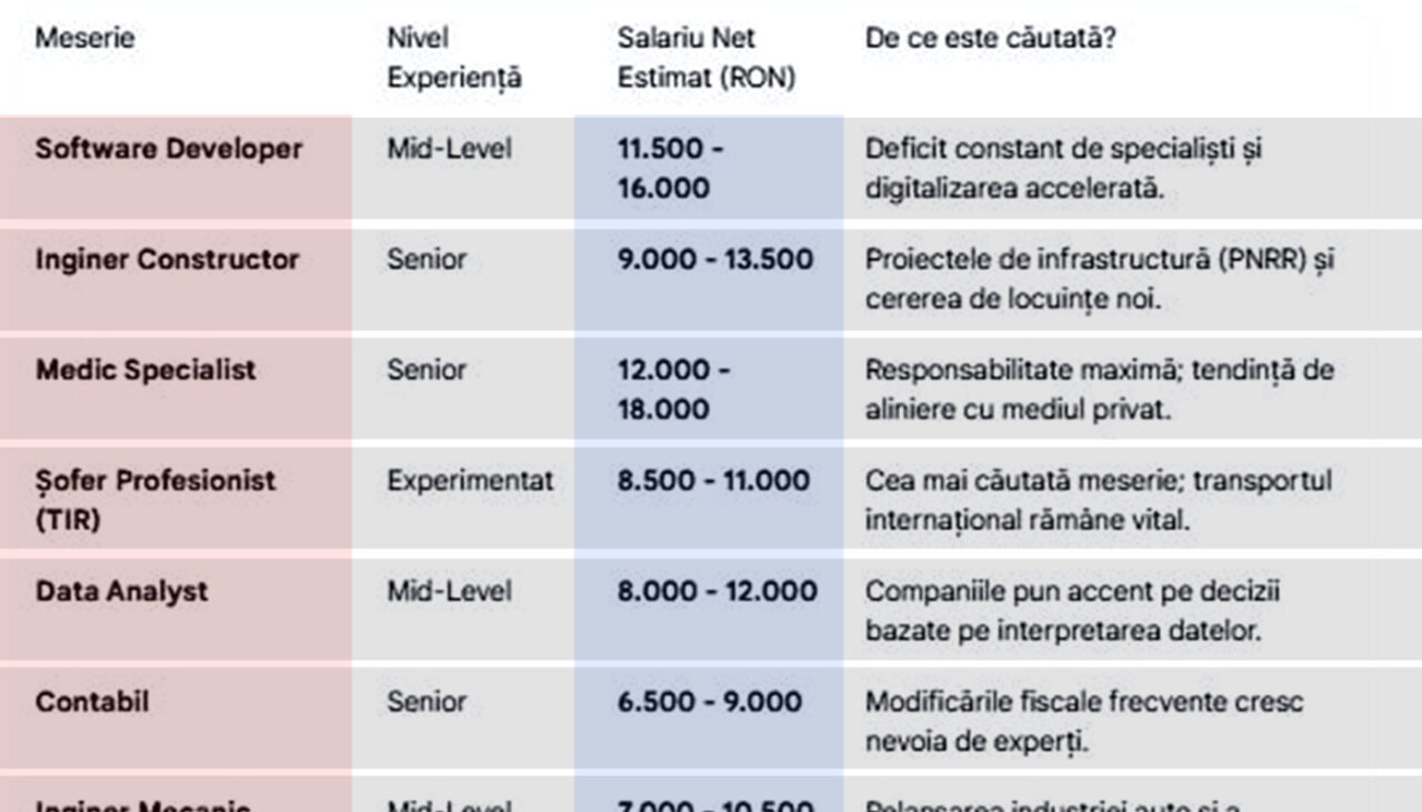 Am făcut calculul complet. Ce salariu ar trebui sa câștigi în 2026 pentru meseria ta, în România