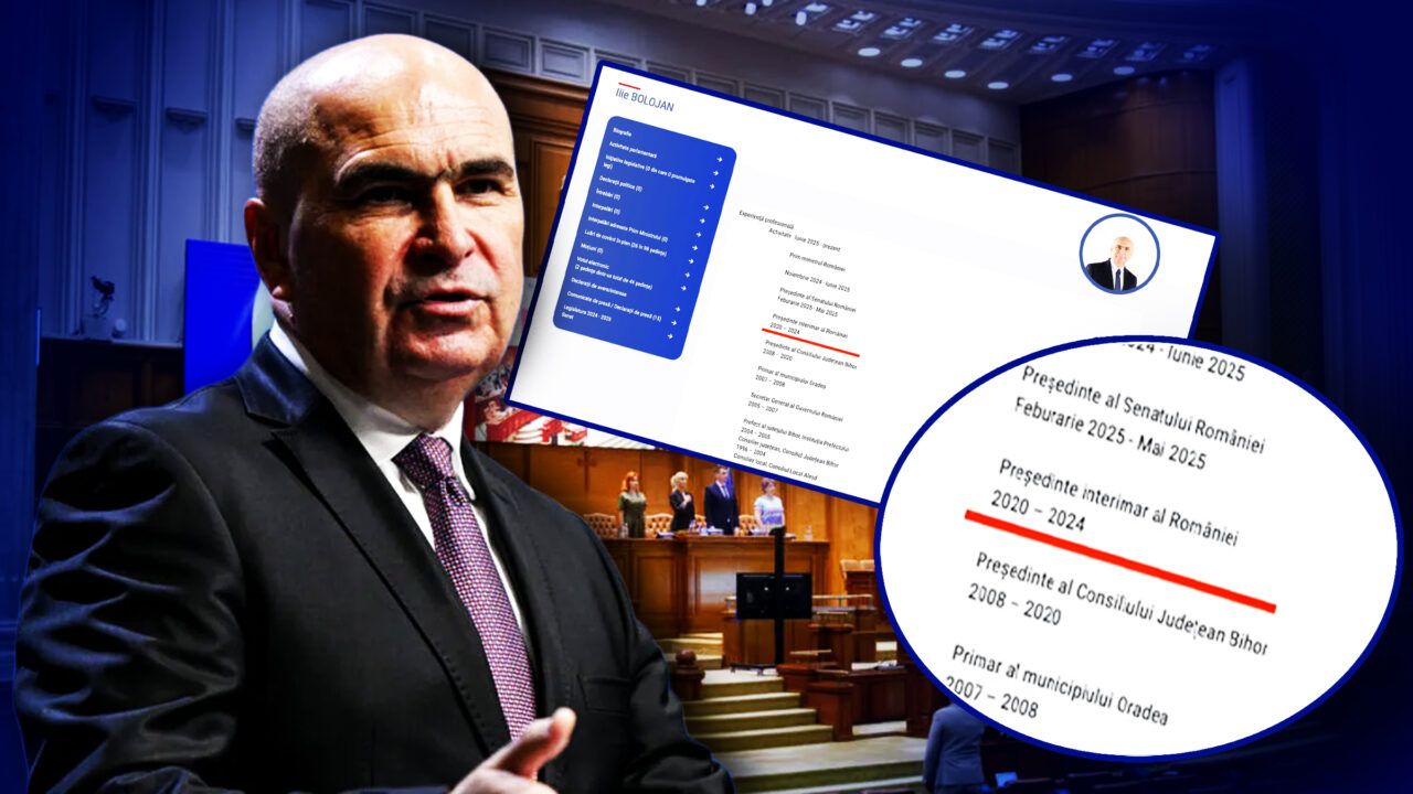 llie Bolojan și-a greșit CV-ul. Și-a trecut la experiență profesională funcția de președinte interimar al României, în locul lui Klaus Iohannis