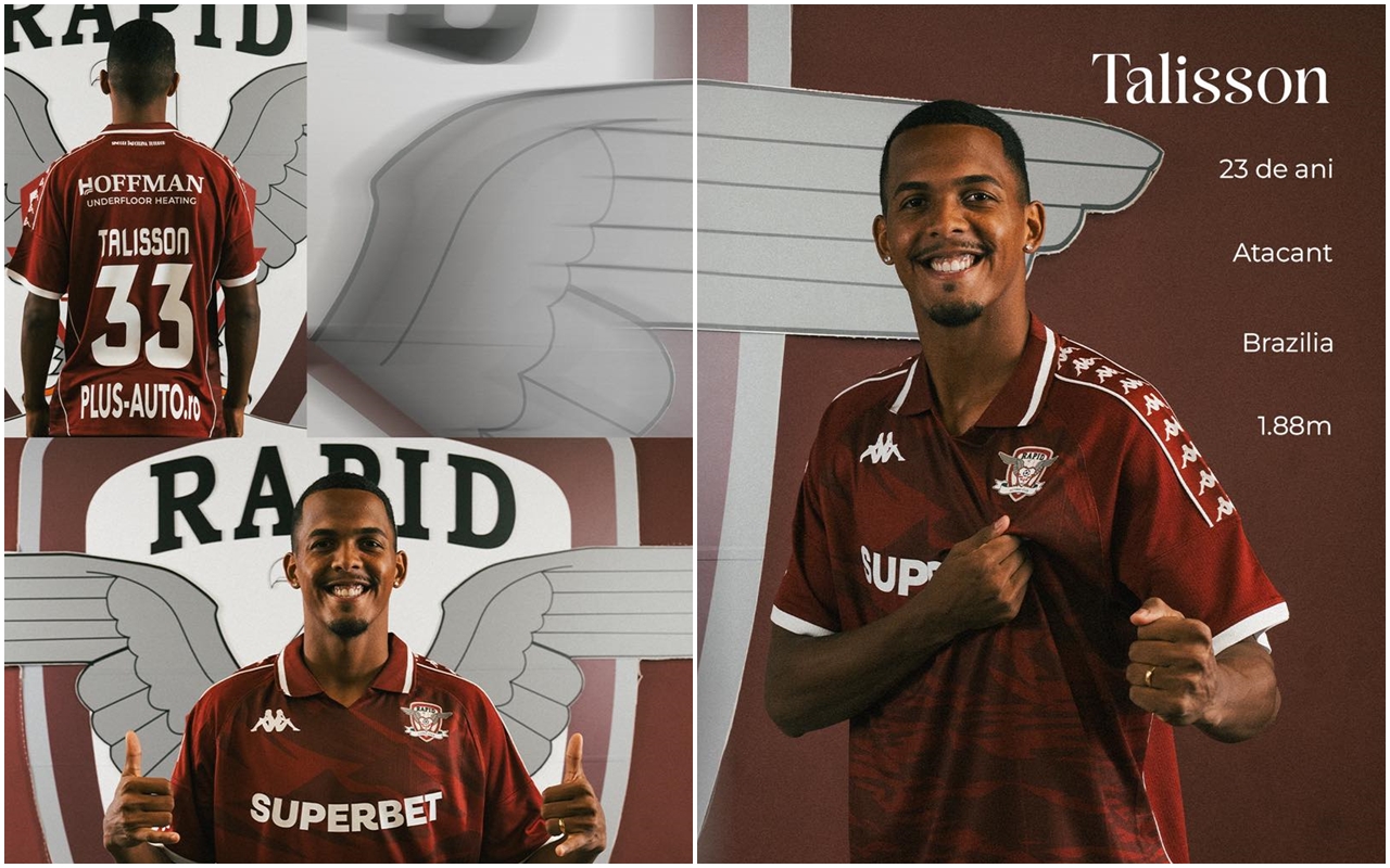 Brazilianul Talisson se prezintă fanilor Rapidului. „Cea mai bună oportunitate din viața mea, nu am stat pe gânduri”