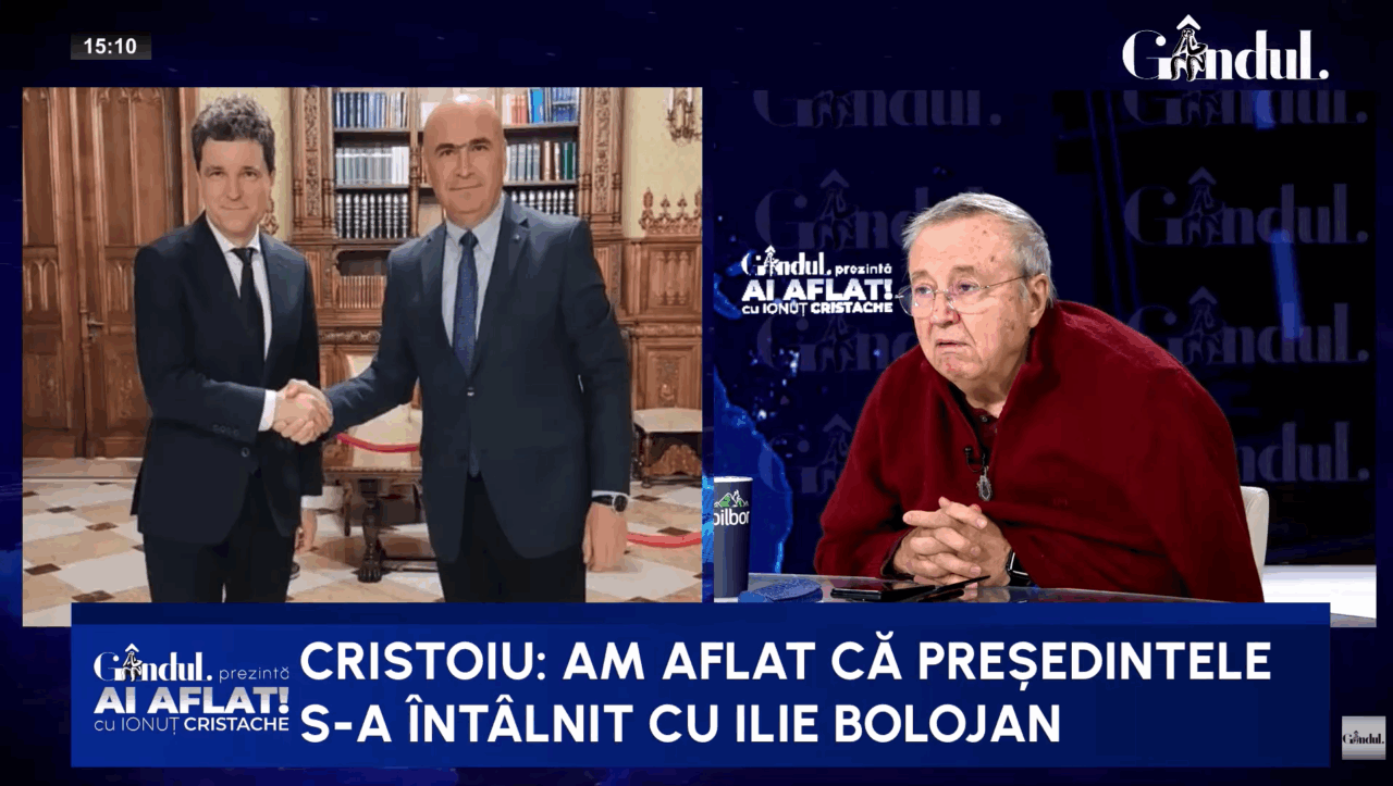 Ion Cristoiu afirmă că a aflat, pe surse, că Nicușor Dan s-a întâlnit cu Ilie Bolojan la Cotroceni