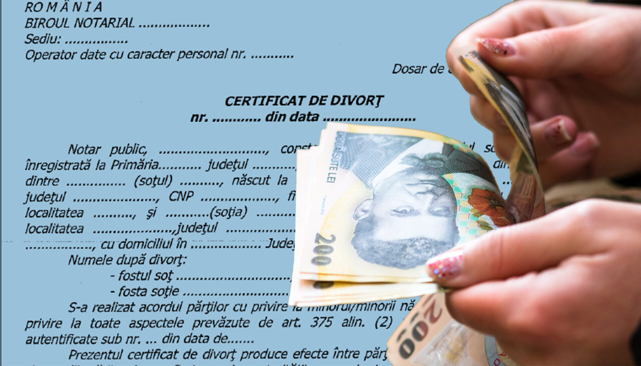 Cât te costă să divorțezi la notar în 2026. Costurile au crescut față de anii trecuți