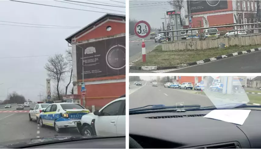 Carambol cu trei autospeciale de poliţie, pe o stradă din Caransebeş. Toți agenții se îndreptau cătr un curs de conducere preventivă
