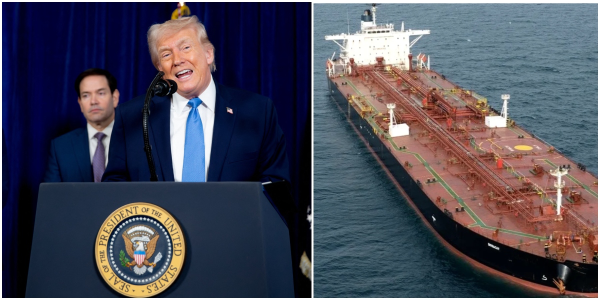Donald Trump a anunțat că SUA va vinde petrolul confiscat de pe nava Olina, capturată de autoritățile americane în Caraibe