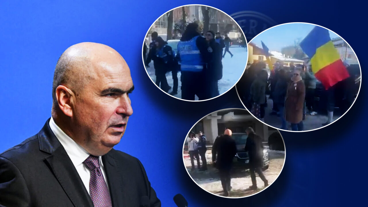 Ilie Bolojan a fost salvat de furia protestatarilor din Botoșani de SPP. Premierul a fugit pe ușa din spate a primăriei