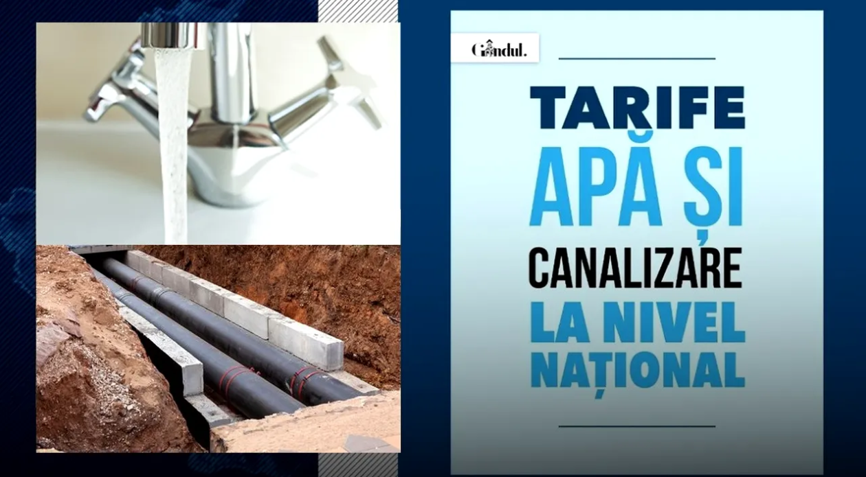 TOP 3 tarife apă potabilă și canalizare în România, în luna ianuarie 2026. Unde sunt cele mai mari/mici prețuri