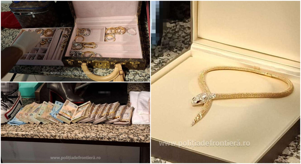 Captură pe Aeroportul Otopeni. Bijuterii, ceasuri și sume de bani, în valoare totală de 3 milioane euro, găsite în bagajele unor cetățeni români