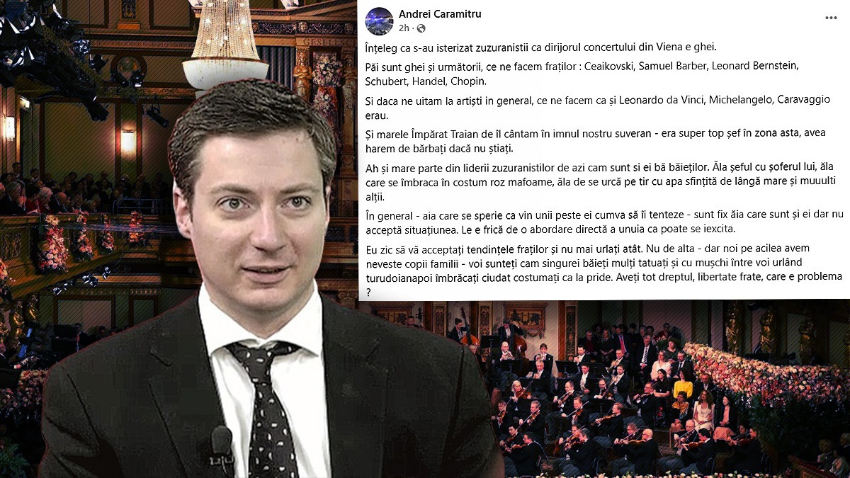 Andrei Caramitru se implică în controversa concertului de Anul Nou de la Viena: „Ce ne facem fraților”