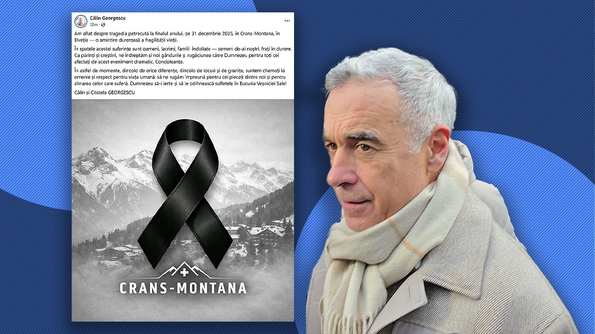 Mesajul lui Călin Georgescu după tragedia de la Crans Montana: „Să ne rugăm împreună pentru cei plecați dintre noi”