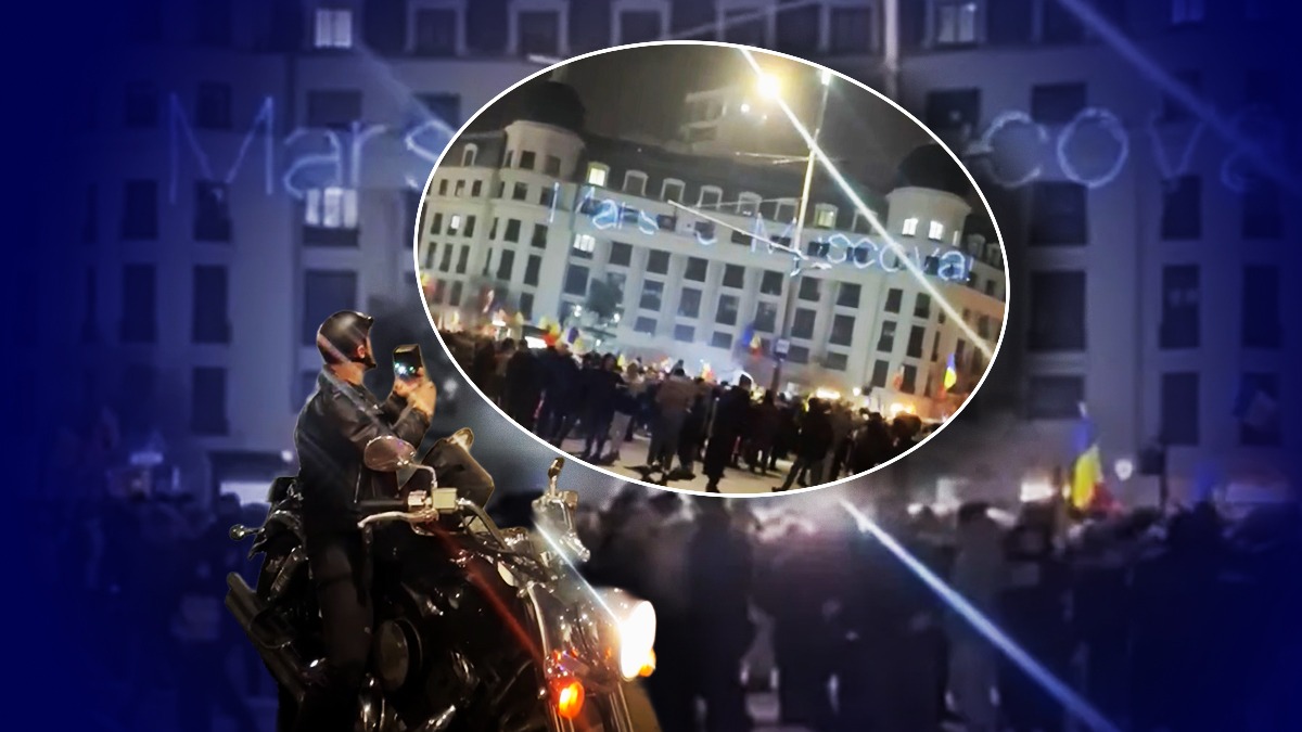 Mesajul care i-a adus unui bucureştean o amendă de 1.000 lei. L-a proiectat, cu un dispozitiv, pe o clădire din Capitală