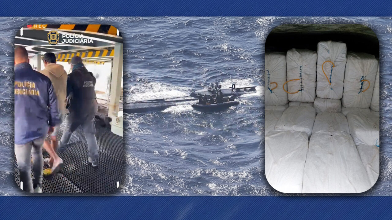 „Cea mai mare captură de cocaină din istoria Portugaliei”. Poliția a interceptat un „narco-submarin” care se îndrepta spre Europa cu 9 tone la bord